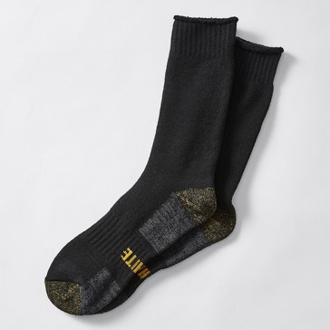 Graphite 2 Pack Cotton Blend Outdoor Socks - Black