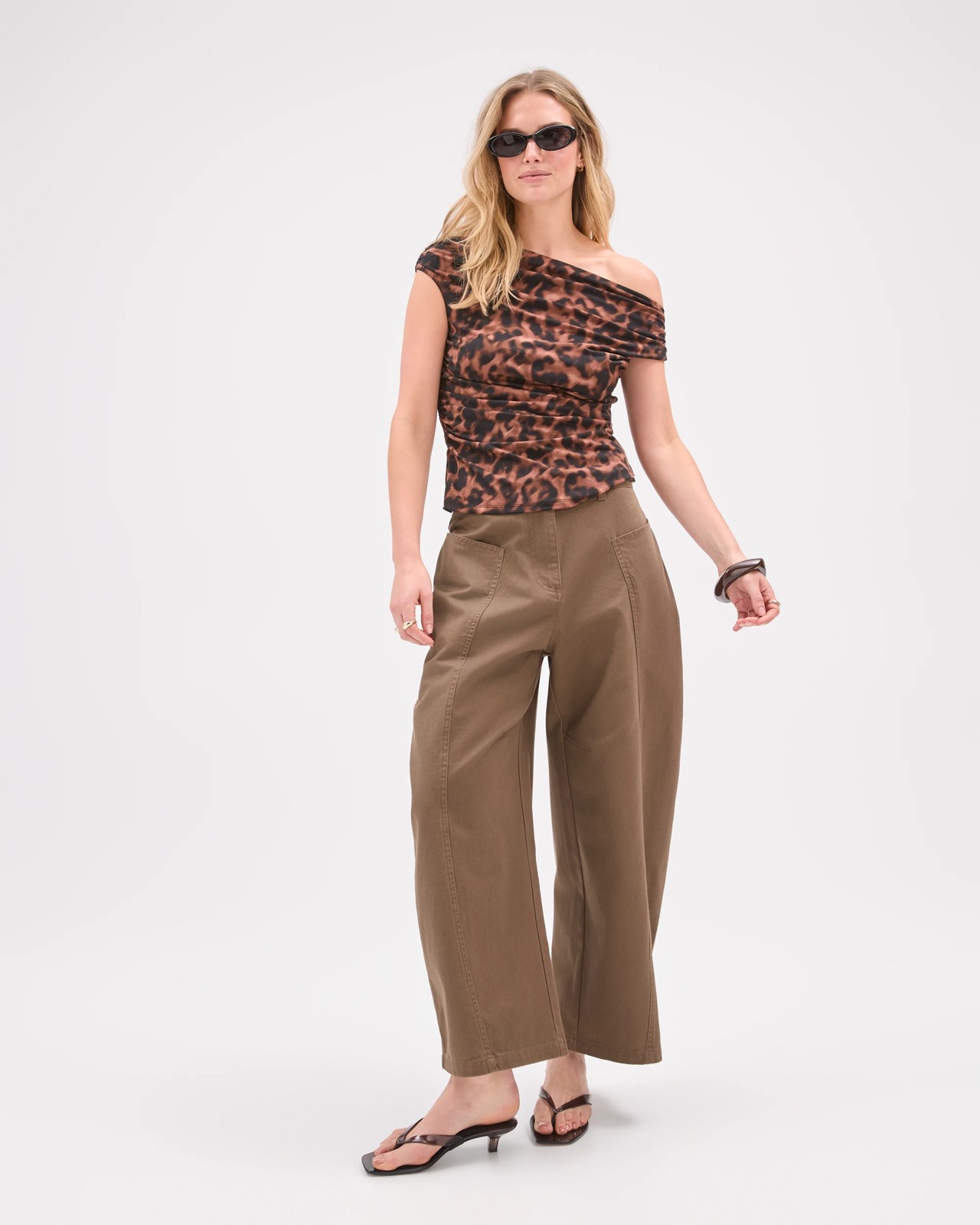 Lily Loves Jersey Drape Off-Shoulder Top 2 of 5