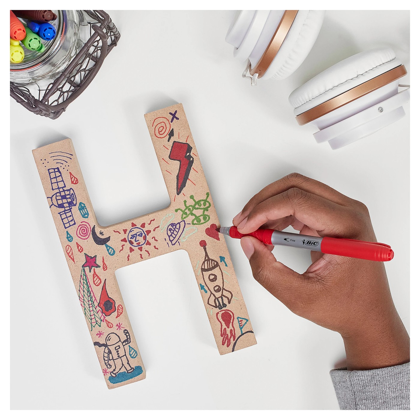 5 Pack BIC Intensity Permanent Markers - Pastel 3 of 4