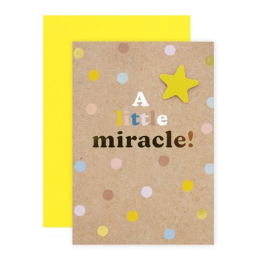 Connections from Hallmark New Baby Congratulations Card - A Little Miracle