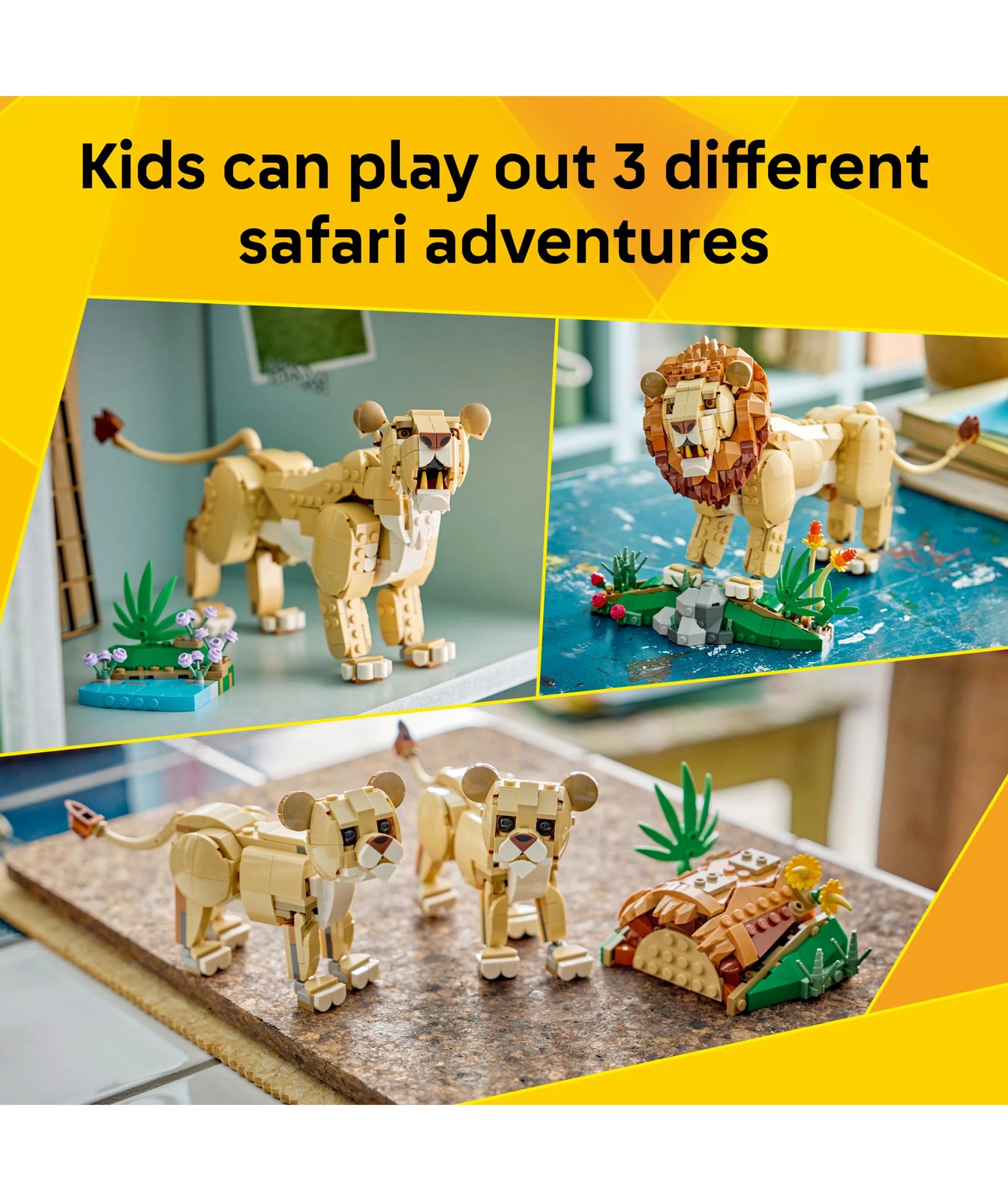 LEGO® Creator 3 in 1 Wild Animals: Majestic Lion 31386 3 of 5