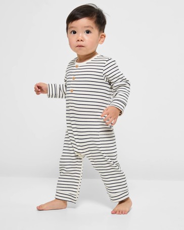 Baby Organic Cotton Waffle Coverall