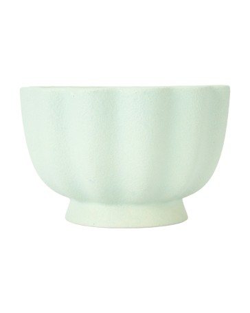 Anko Sage Wave Pedestal Ceramic Candle