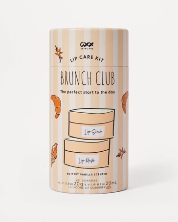 OXX Skincare Brunch Club Lip Care Kit- Buttery Vanilla Flavour