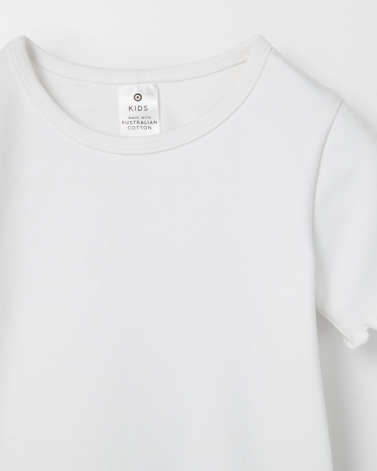 Australian Cotton Essential T-Shirt - Solid White 6 of 6