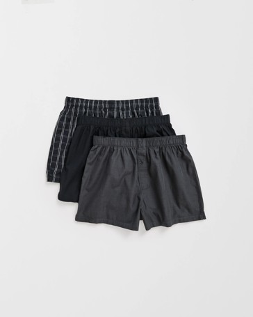 Maxx 3 Pack Woven Boxer Shorts