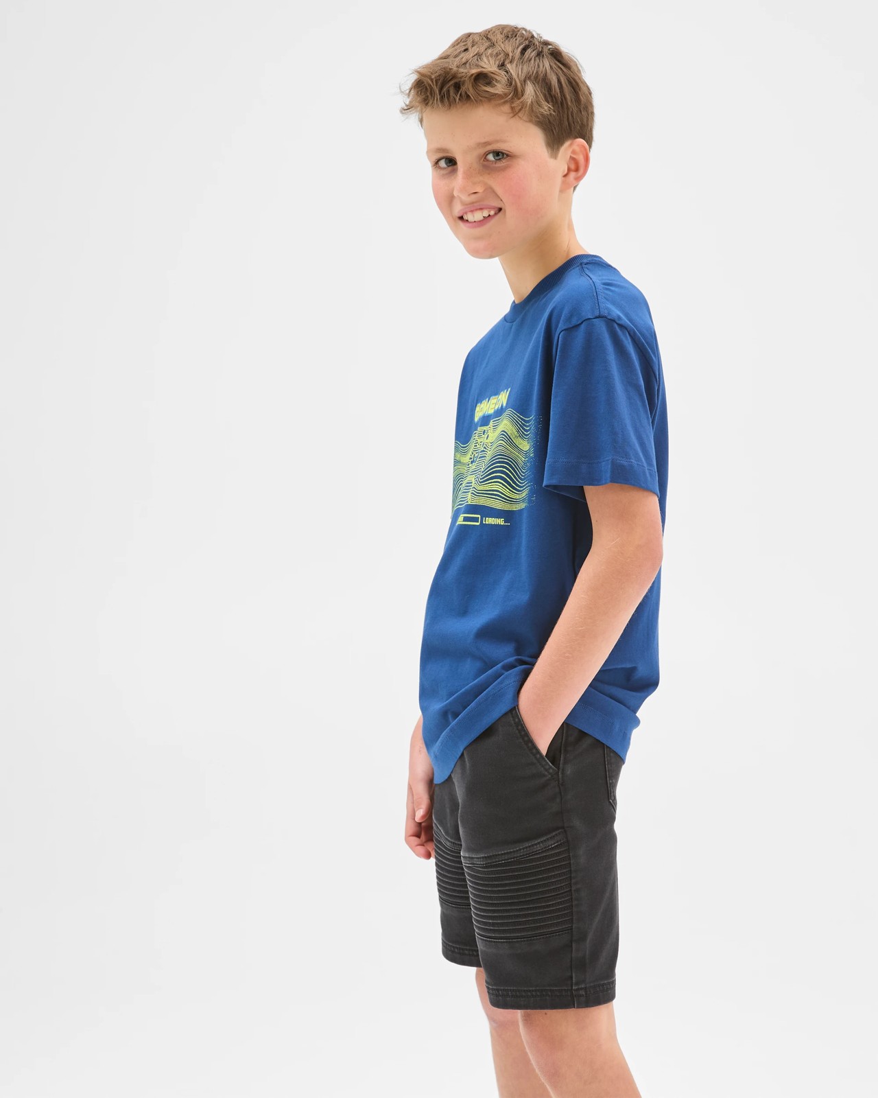 Australian Cotton Print T-Shirt - Blue 4 of 5