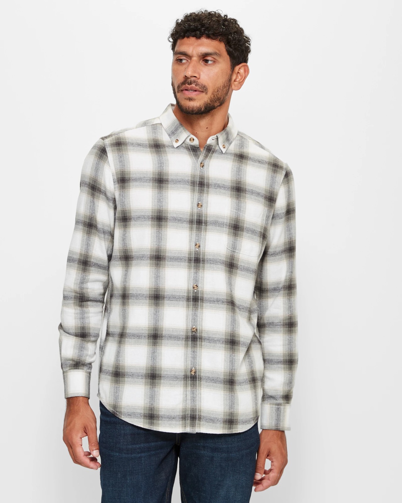 Brushed twill shirt