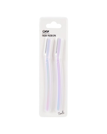 OXX Cosmetics 2 Pack Facial Razors - Purple