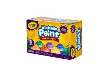 Crayola Washable Glitter Paint 6 Pack