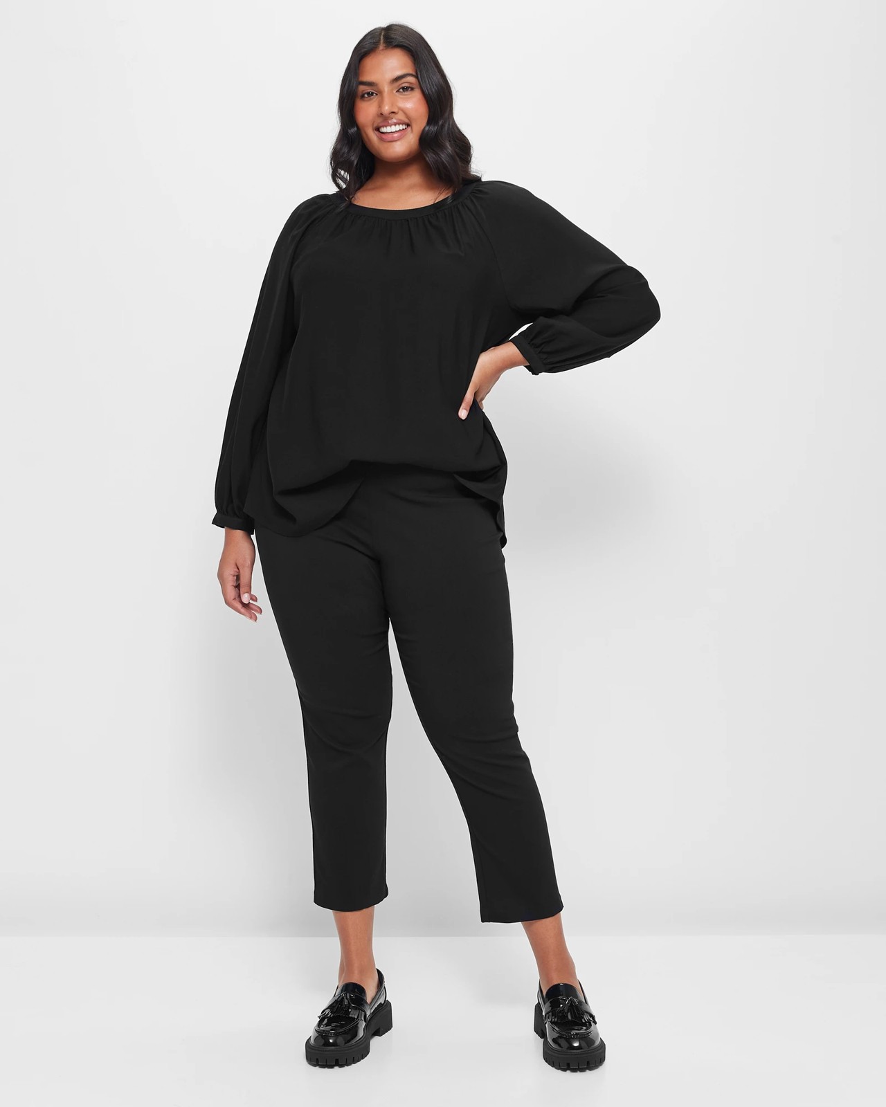 Plus Size 7/8 Length Bengaline Pants | Target Australia