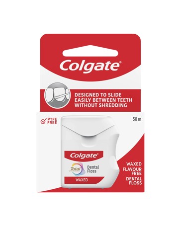 Colgate Total Waxed Dental Floss 50m