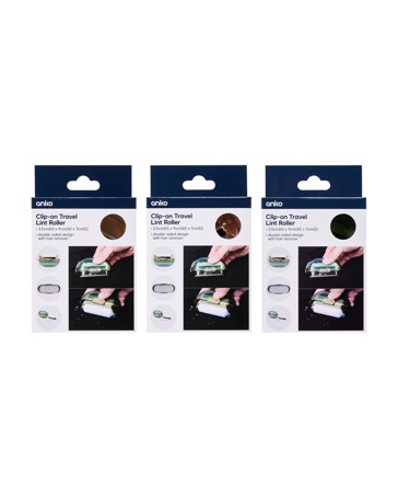 Anko Clip-on Travel Lint Roller - Assorted