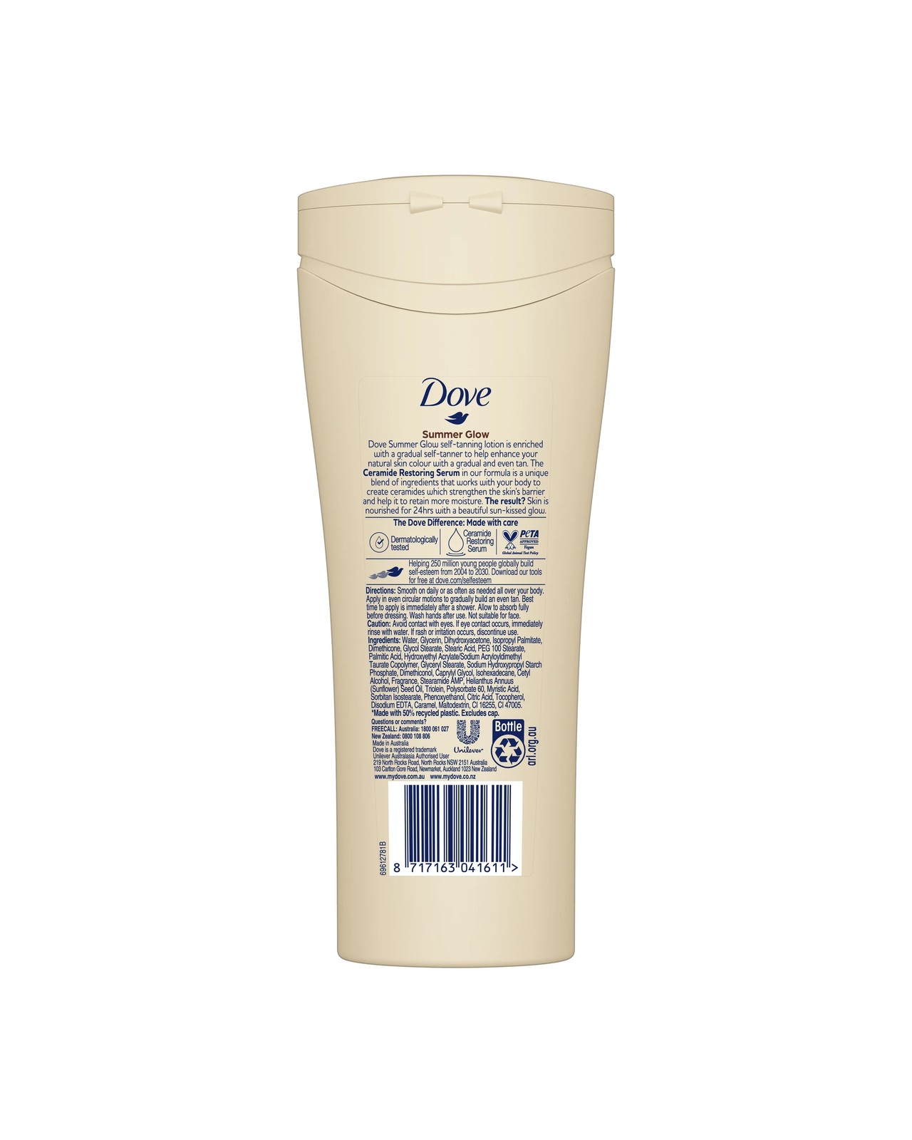 Dove Summer Glow Gradual Tan Body Lotion Medium to Dark 250ml 2 of 6