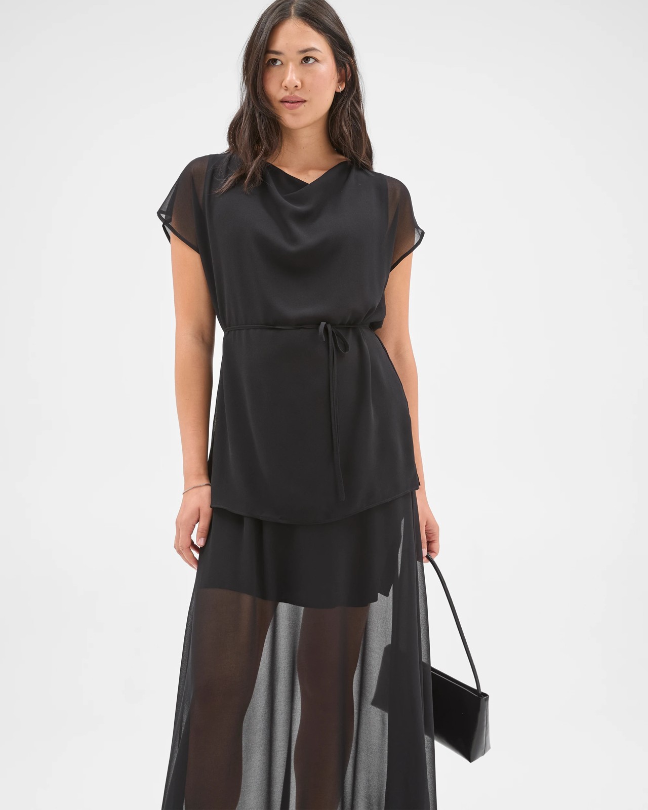 Preview Sheer Maxi Skirt - Black 5 of 6