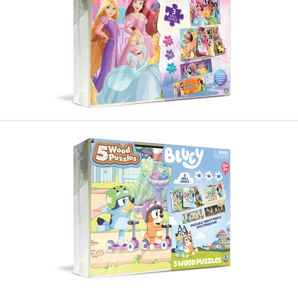 Licensed 5 Pack Wood Jigsaw Puzzles - Assorted* product image