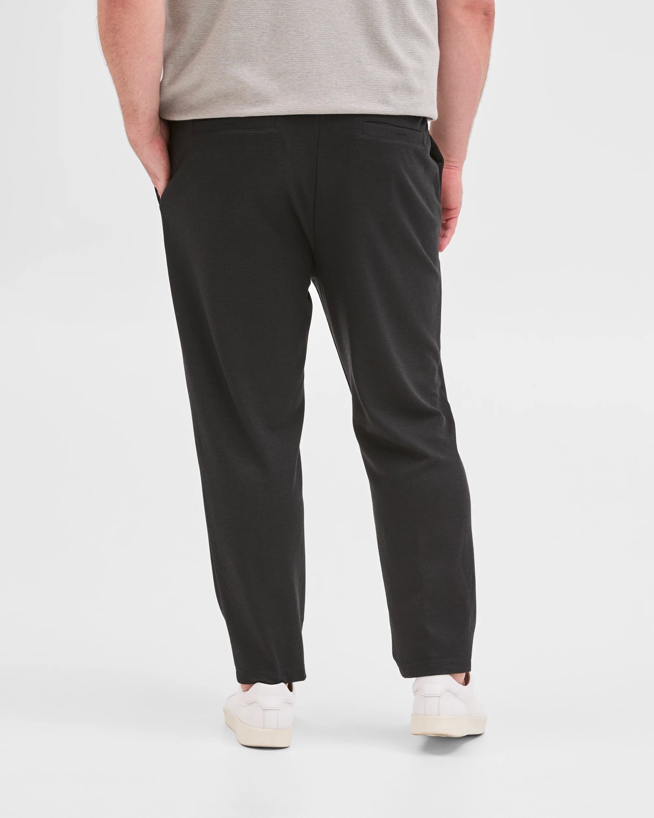 Plus Size Textured Trackpants - Black 5 of 5
