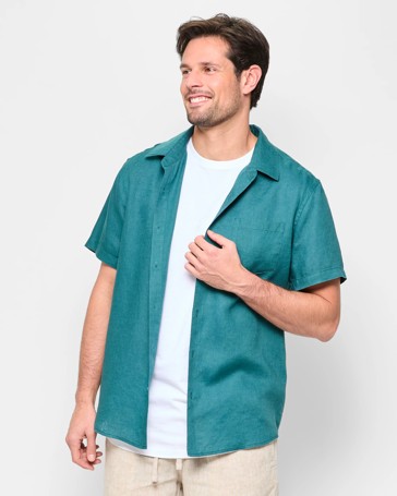 European Linen Short Sleeve Shirt