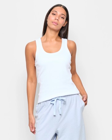 Australian Cotton Sleep Shelf Bra Tank Top