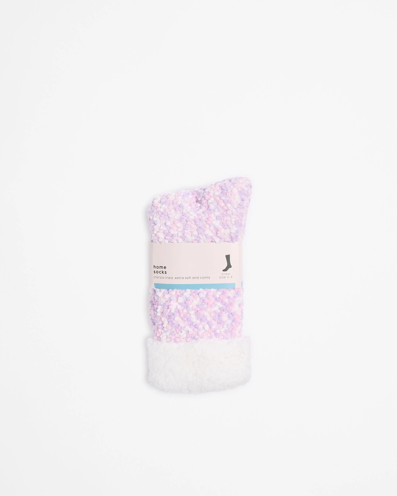 Pom Pom Sherpa Lined Crew Home Socks 3 of 3
