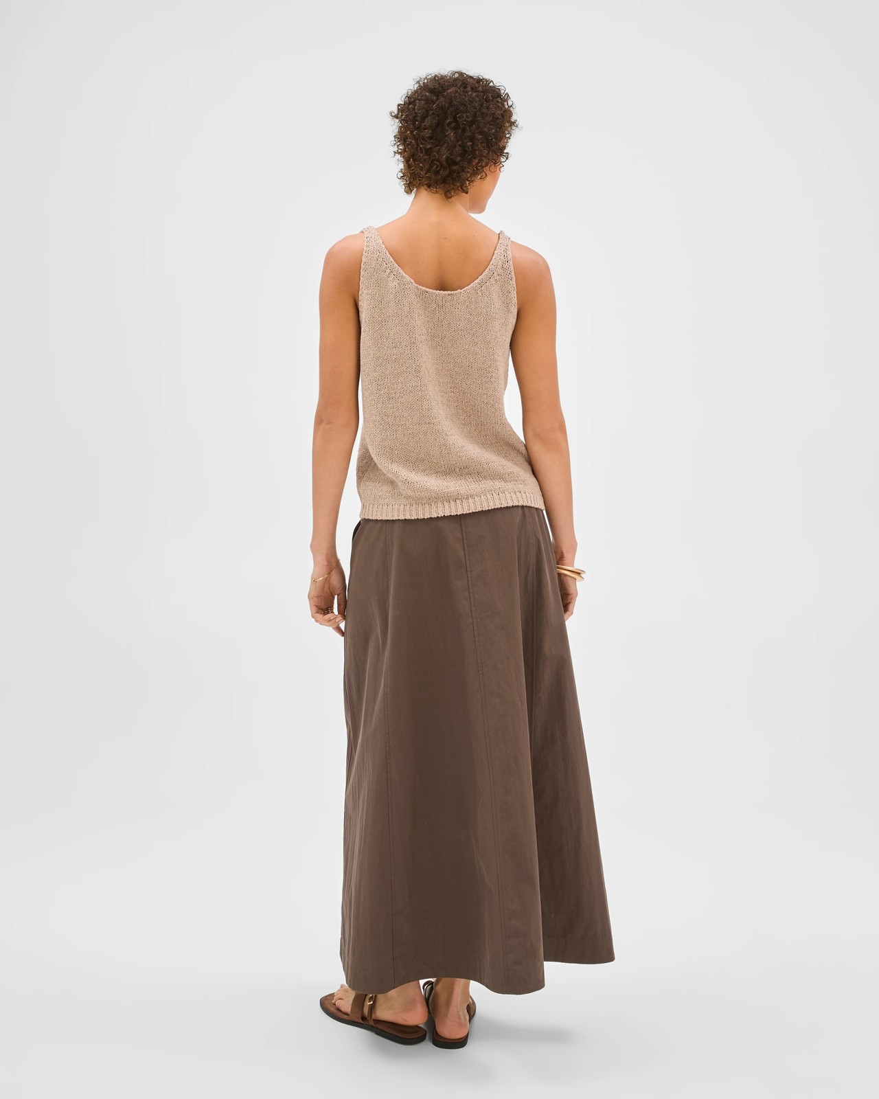 Australian Cotton Blend Tape Yarn Knit Tank Top 5 of 6