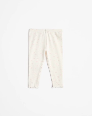 Baby Organic Cotton Rib Leggings