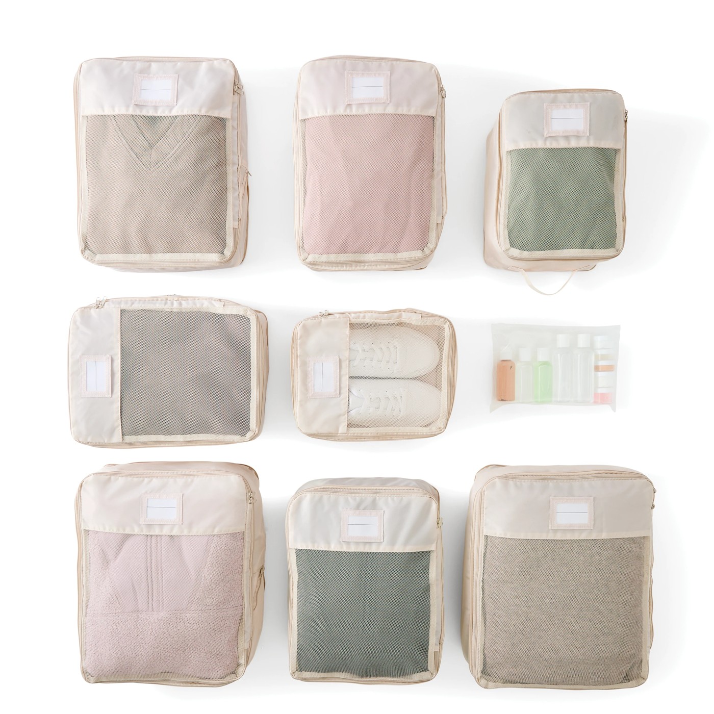 Anko 19 Piece Travel Organisation Set -  Beige 2 of 6