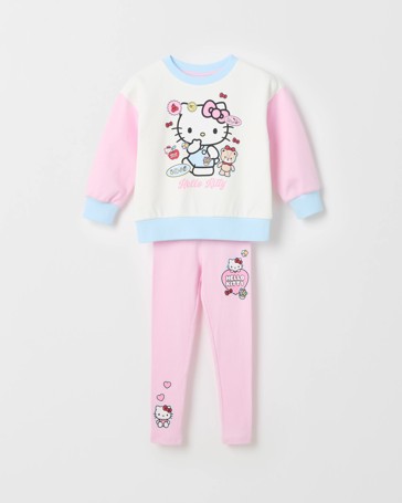 Hello Kitty Sweat Top & Flare Pants Set