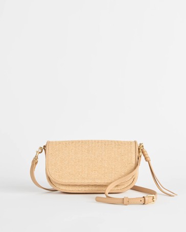 Structured Weave Crossbody Bag