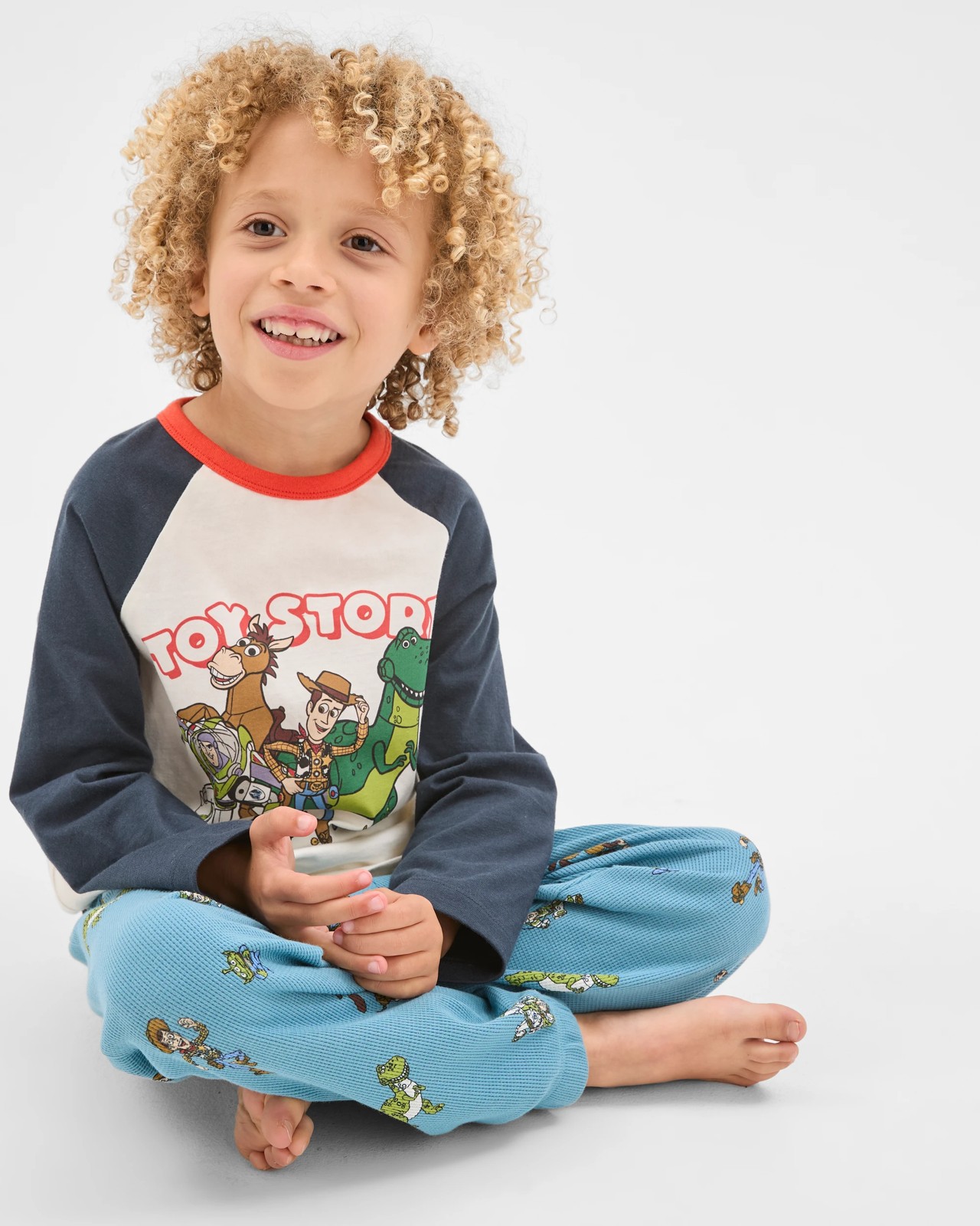 Disney Organic Cotton Younger Boys Jersey/Waffle Pyjama Set 3 of 6