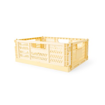 Anko 15L Collapsible Crate - Medium, Yellow