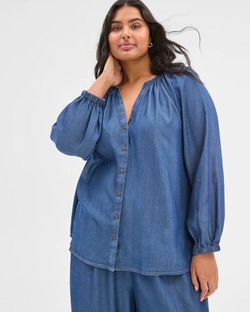 Plus Size Long Sleeve Shirt