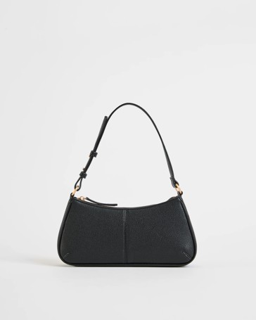 Mini Seamed Pebble Shoulder Bag