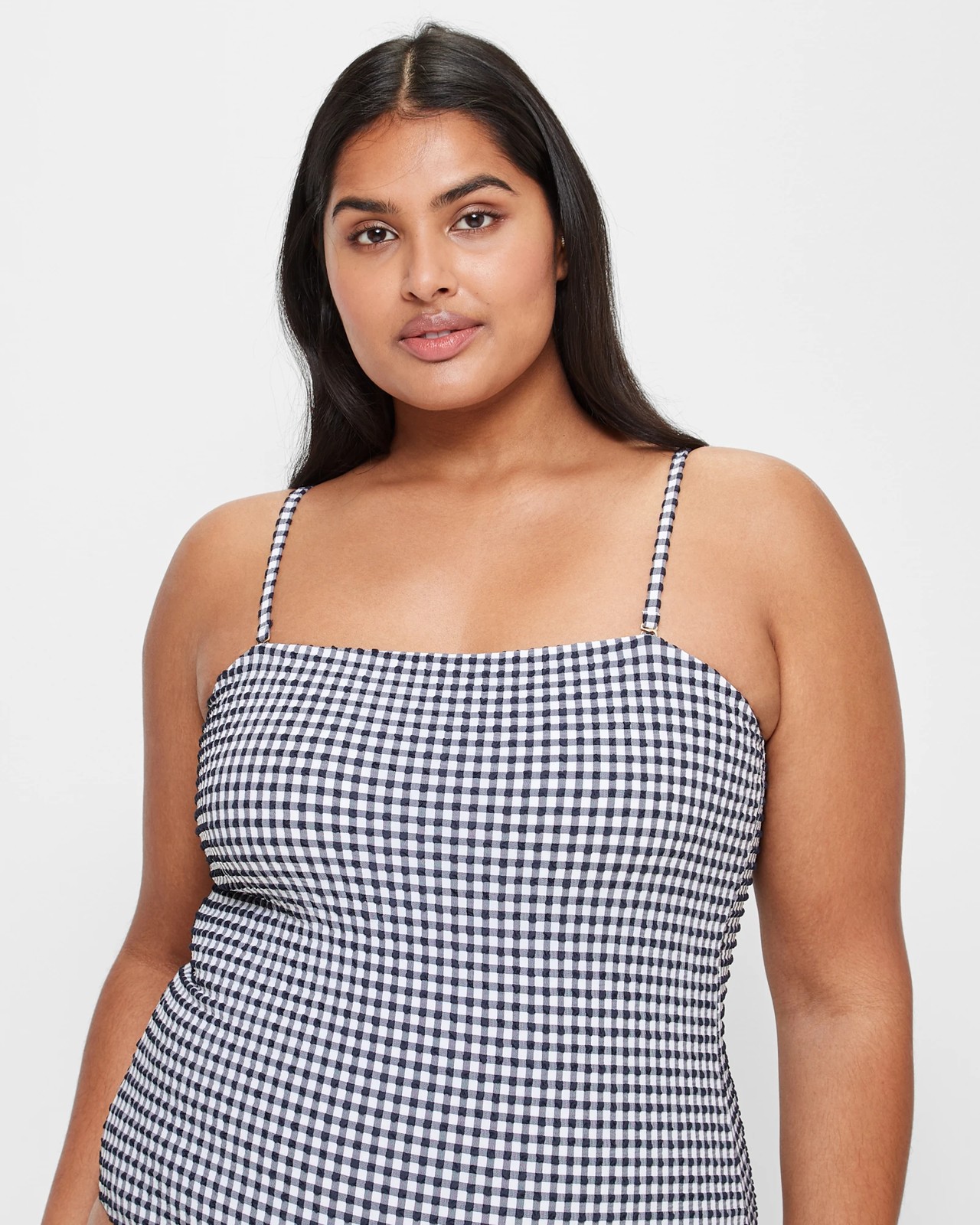 Strapless Seersucker One Piece Bathers Shape Your Body Target Australia