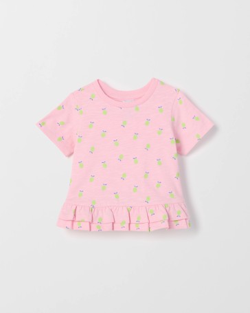Baby Organic Cotton Ruffle T-Shirt