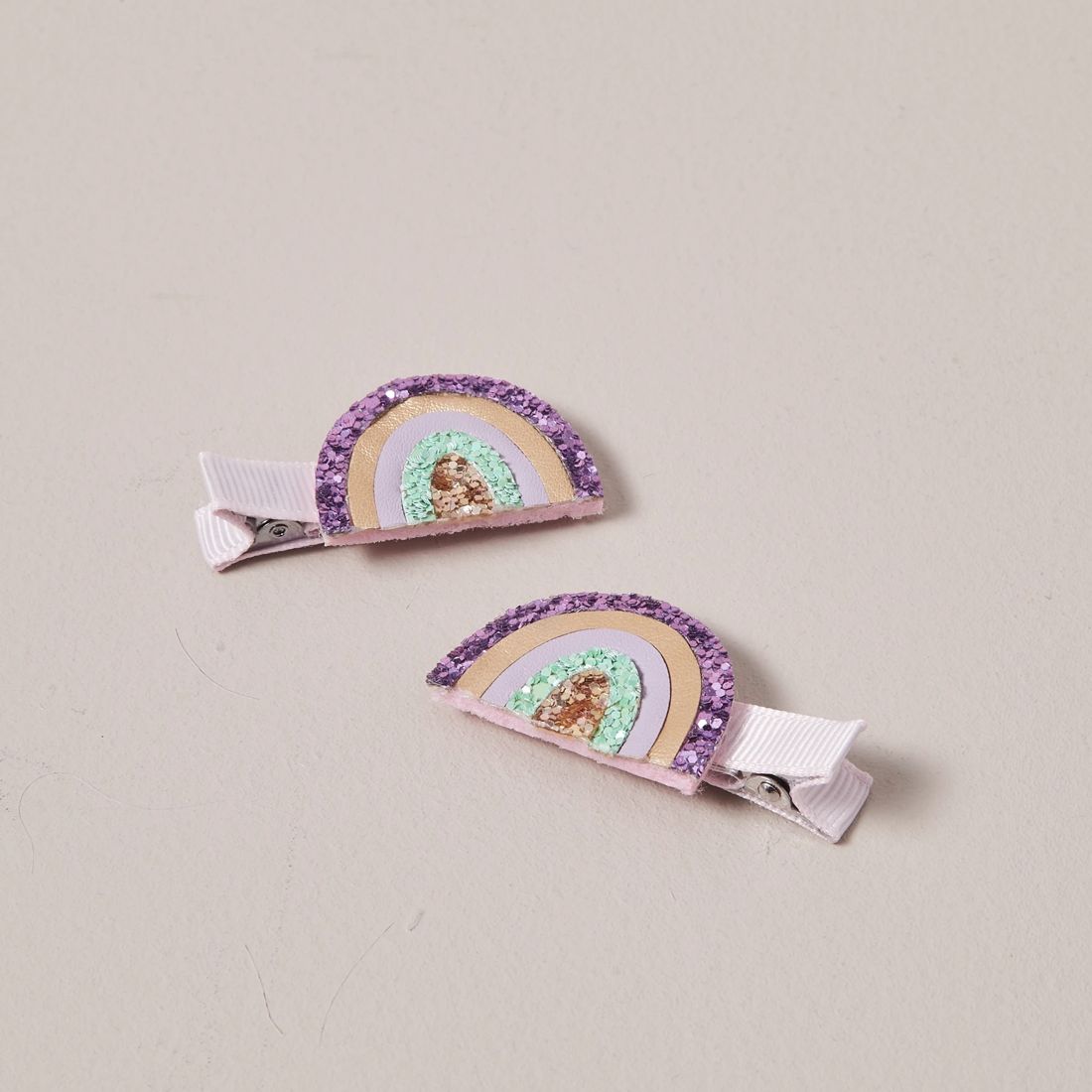 2 Pack Rainbow Glitter Hair Slide Clips Target Australia