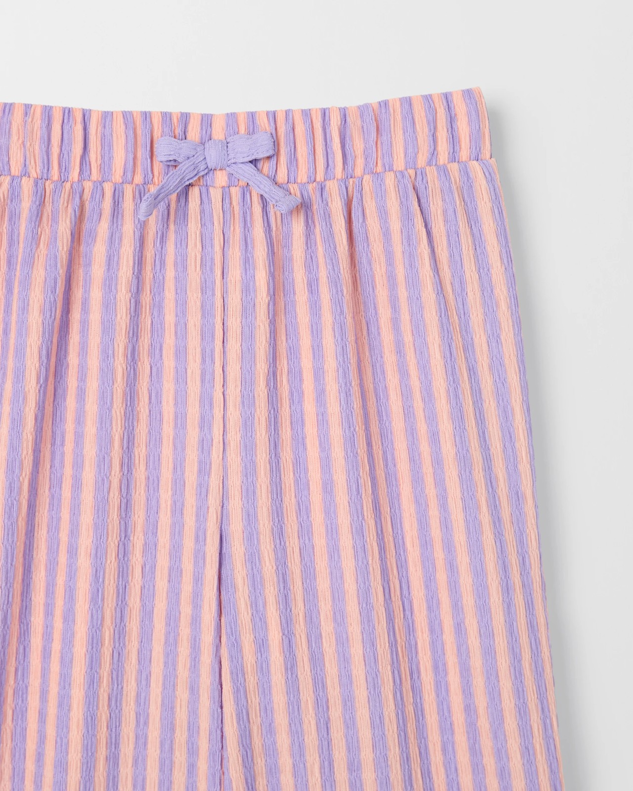 Crinkle Wide Leg Pants - Pink/Purple Stripe 6 of 6