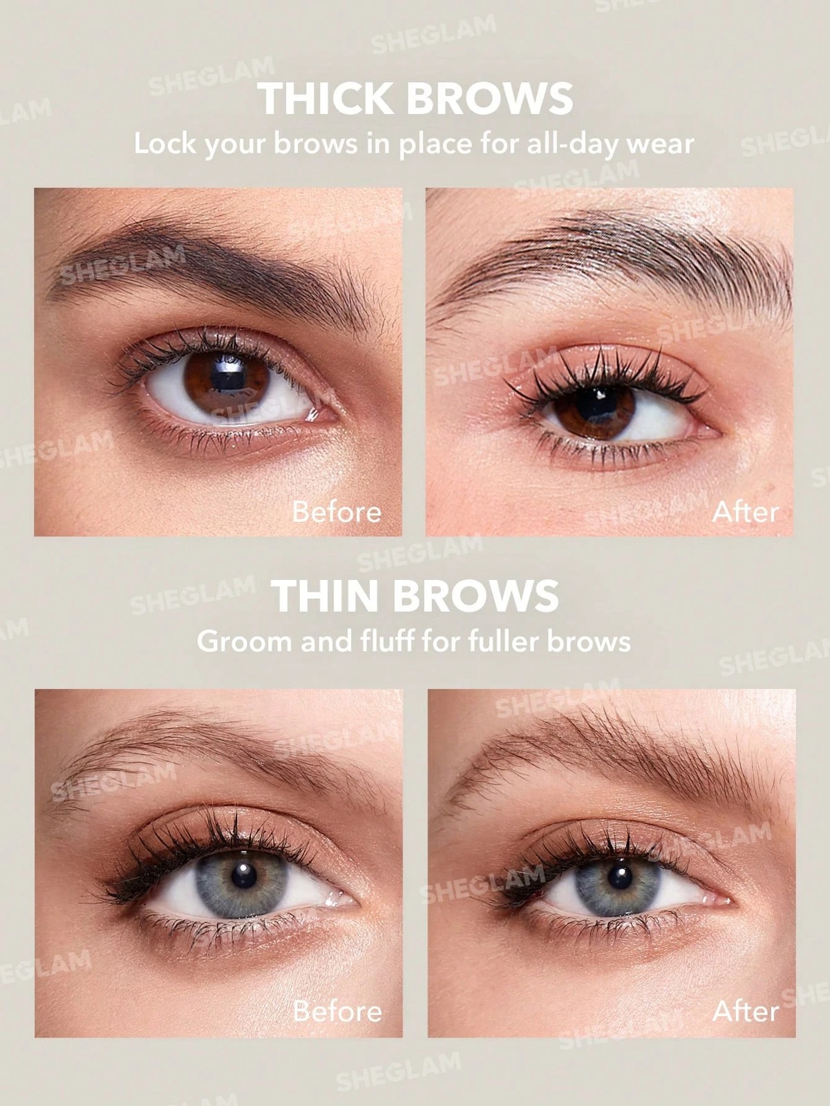 SHEGLAM Set Me Up Brow Hold - Crystal Clear 4 of 4