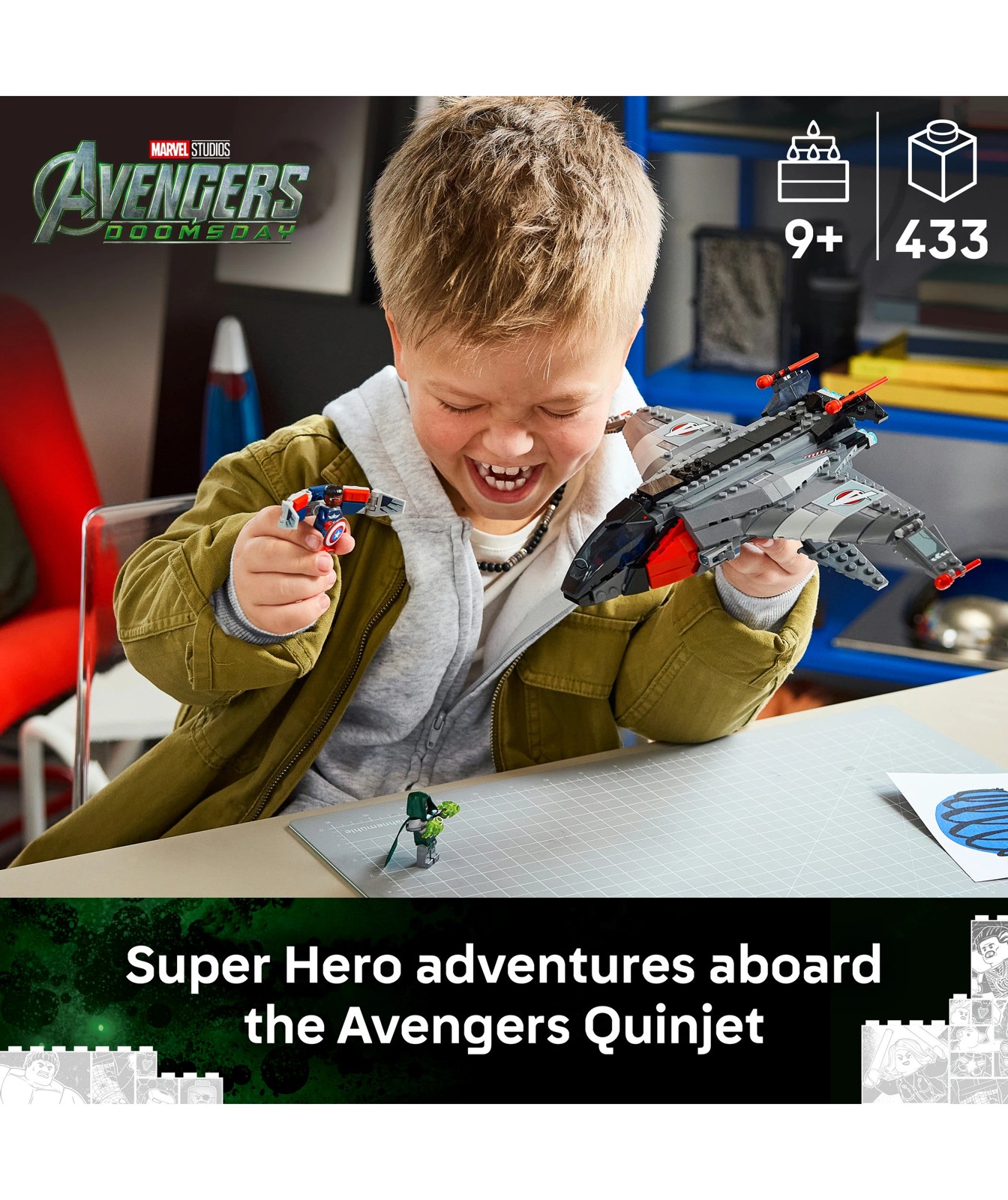 LEGO Super Heroes Marvel Avengers: Doomsday Quinjet 76347 2 of 5
