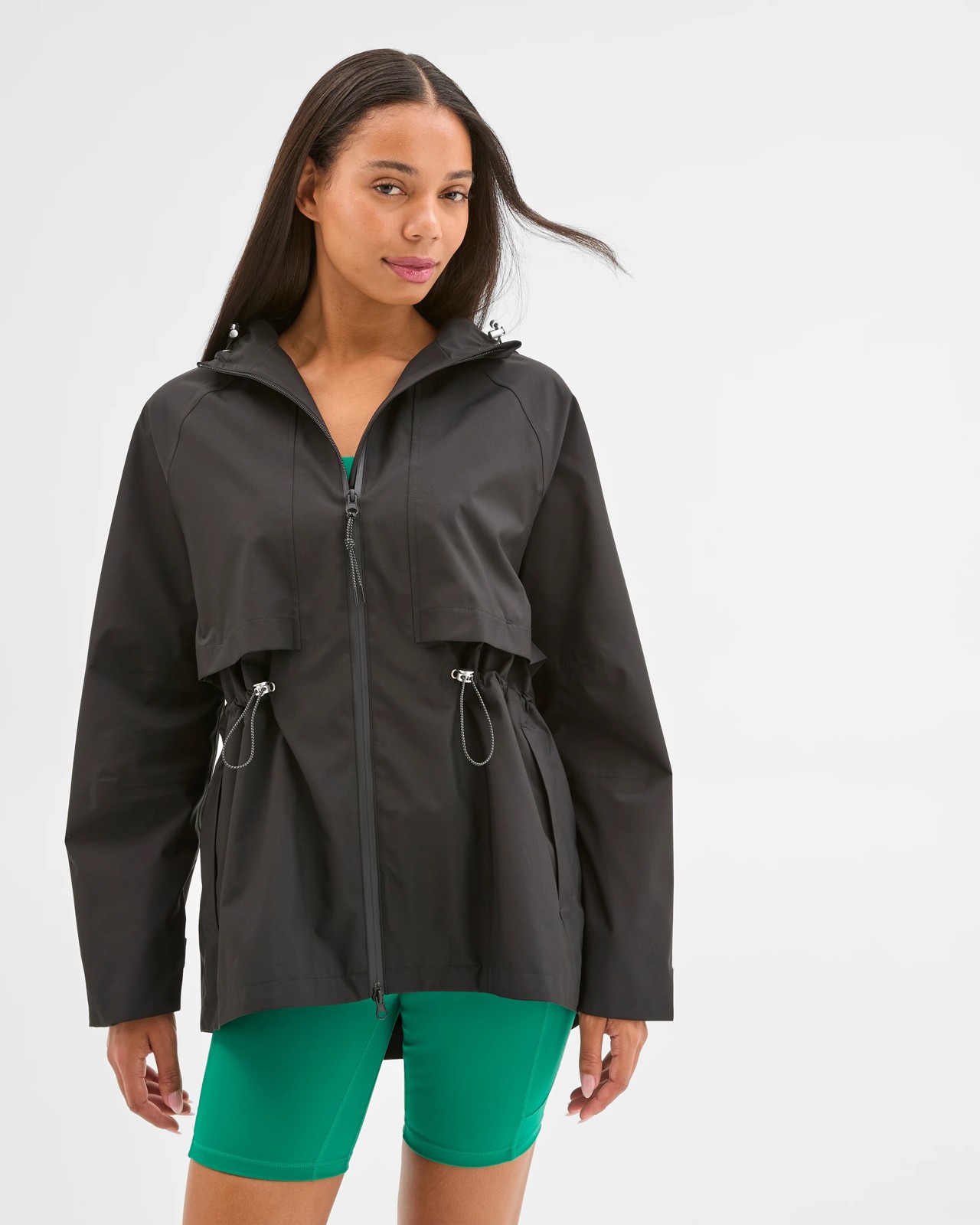 Waterproof Longline Jacket - Black 4 of 6