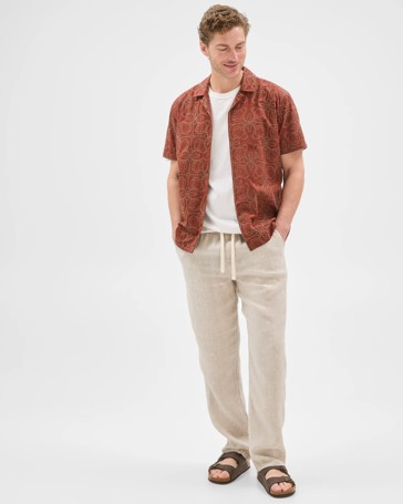 Short Sleeve Embroidered Shirt
