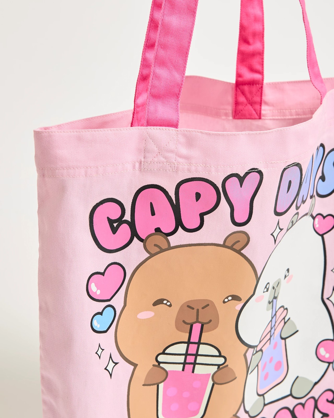 Licensed CapyFun Capybara Canvas Tote Bag 2 of 2