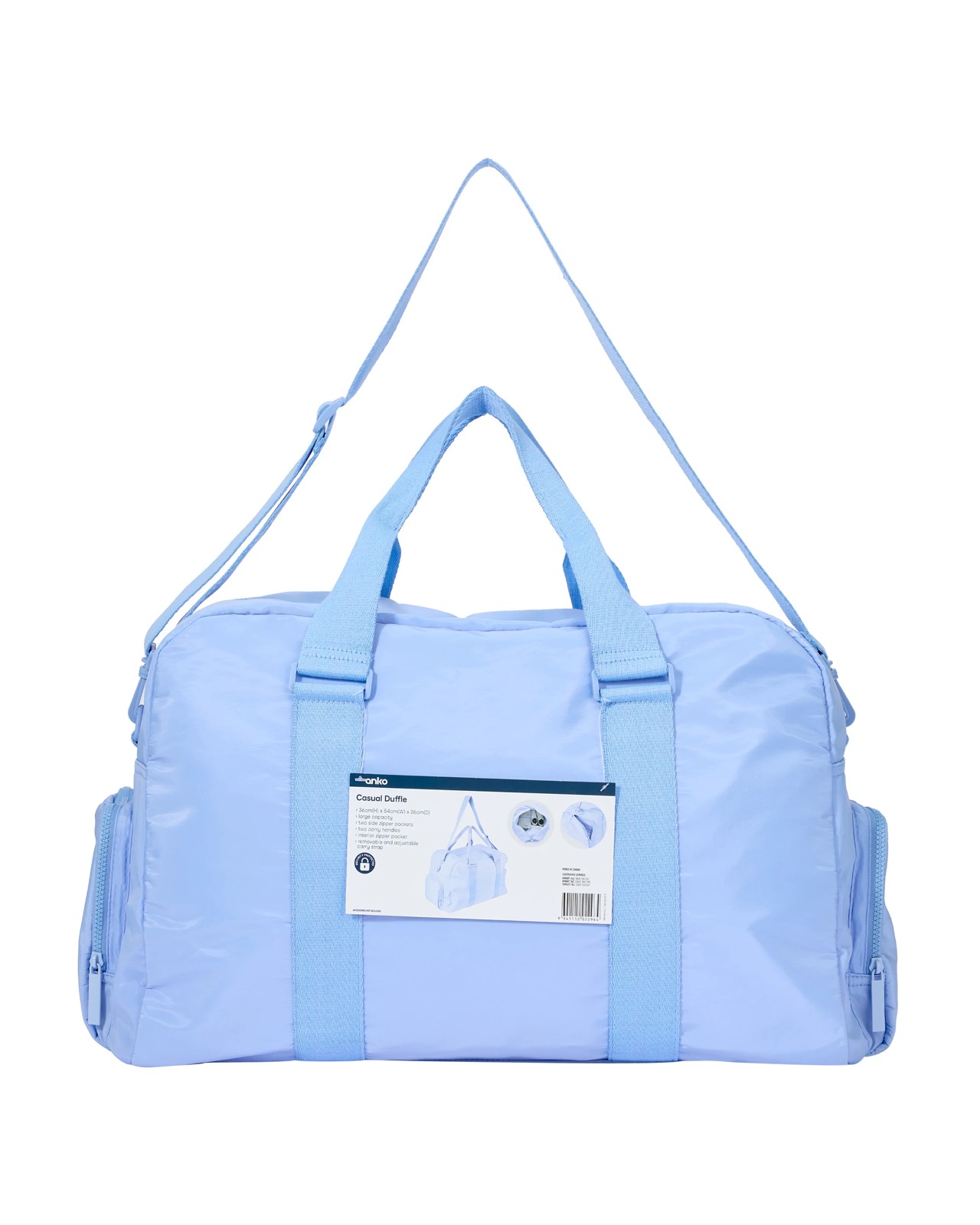 Anko Casual Duffle - Blue 5 of 5