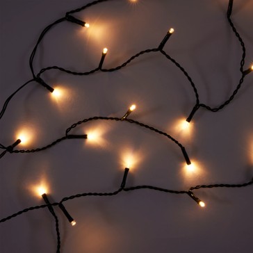 Low Voltage 250 LED Multifunction Warm White Icicle String Lights - Anko