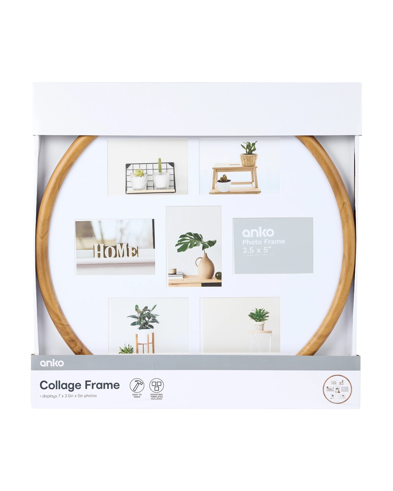 Anko Collage Photo Frame - 3.5in. x 5in. - Natural 4 of 5