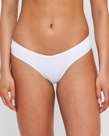 Ribbed Seamfree Super High Waisted Bikini Briefs - Lily Loves