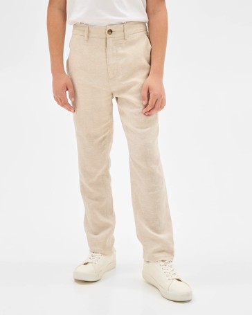 Boys Linen Blend Suiting Pant