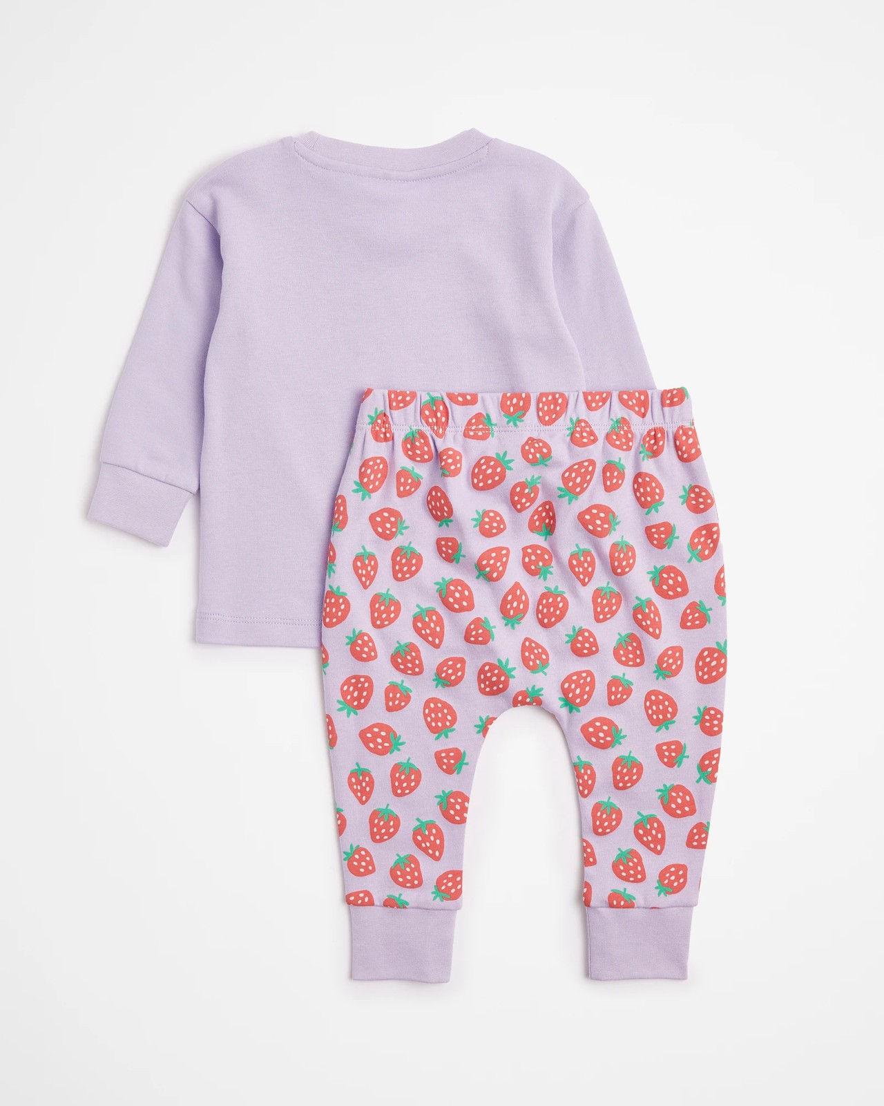 Baby Strawberry Cotton Pyjama Set 3 of 4