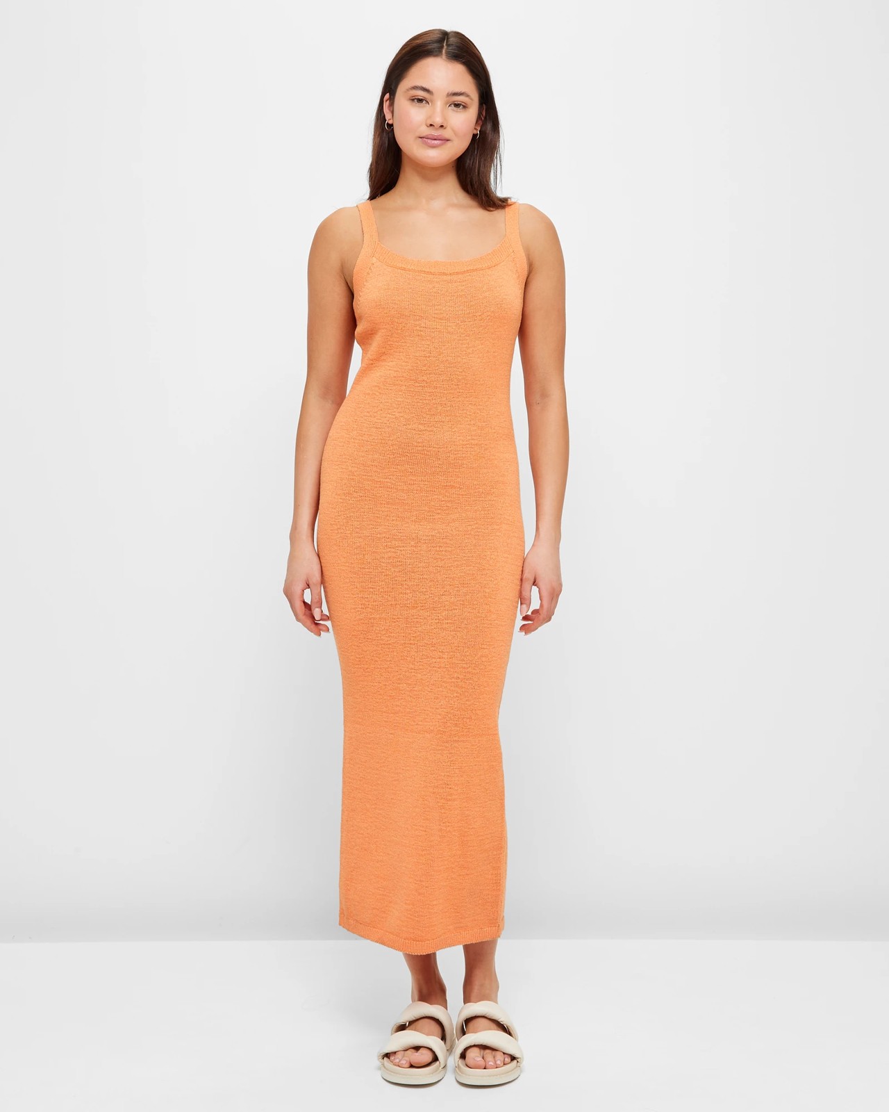 Strappy knit 2025 midi dress