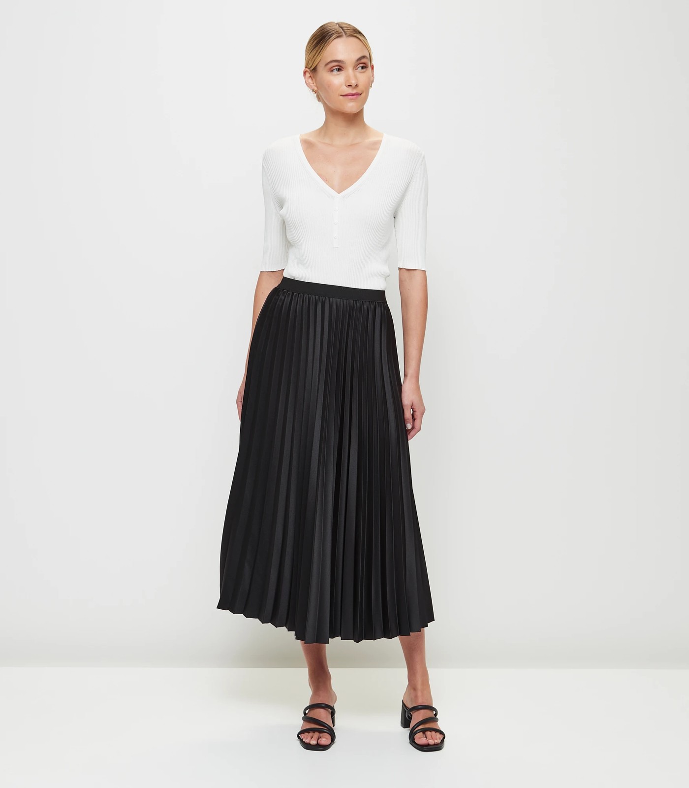 Pleated maxi skirt clearance target